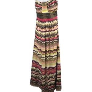 MAX & CLEO STRAPLESS special occasion DRESS - SZ 2 loose stitching